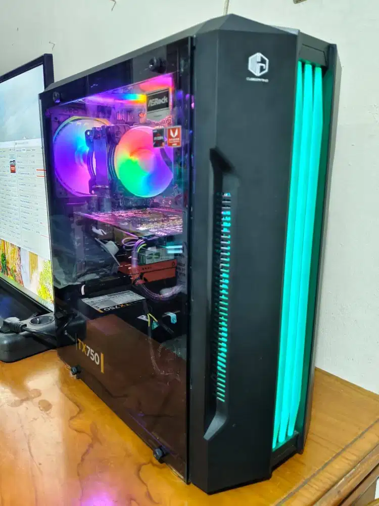 i5 10500 b460m ram16 ssd240 hdd500 Psu Corsair 750w 80+ vga MSI Rx6600