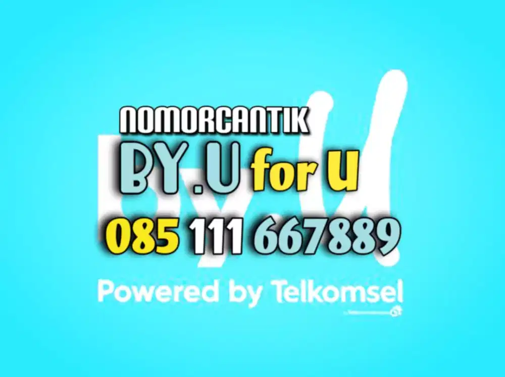 (bisa COD) Nomor Cantik Kartu TELKOMSEL by.U byU HOKI Naik 6789  #09
