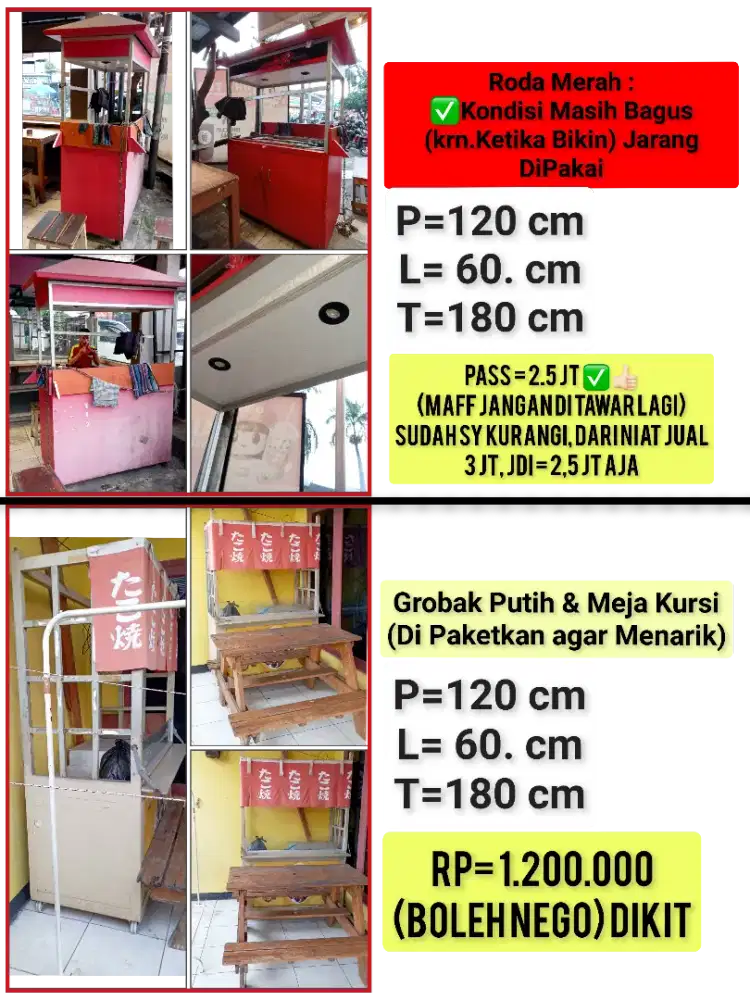 GEROBAK Jualan Bekas