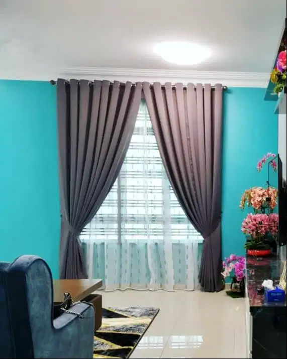 COD Pasang Tirai Gorden Jendela Gordyn Mewah Hordeng Terbaru Murah