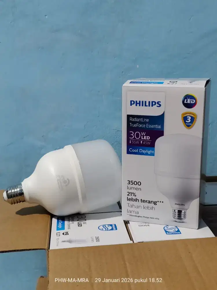 Lampu LED Philips 30watt ( PROMO BELI 3 GRATIS 1 )