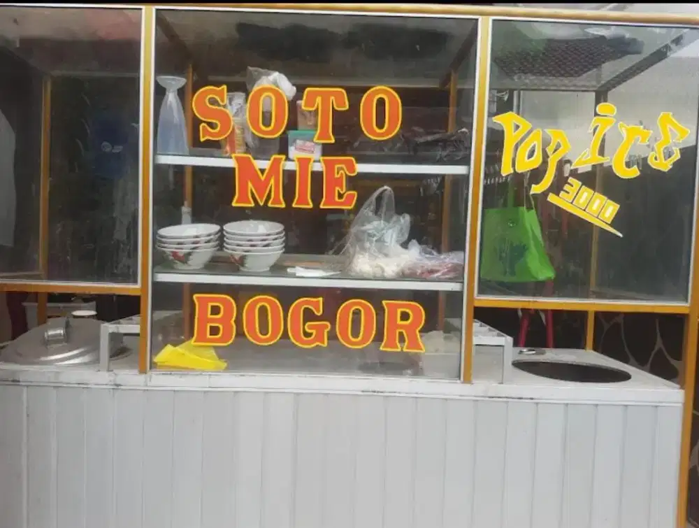 Gerobak bakso alumunium