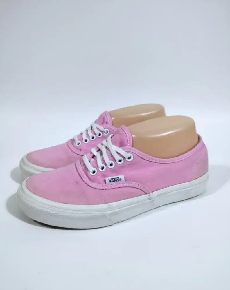 Sepatu Vans Authentic kanvas pink size 37