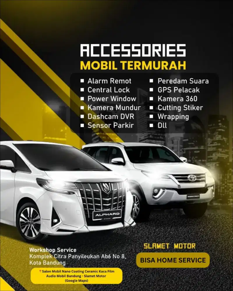 Lowongan kerja buat teknisi lampu mobil biled projector & custom lampu