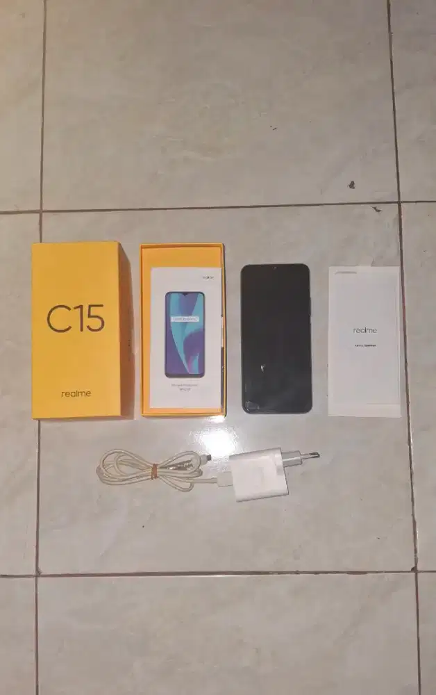 REALME C15 MARINE BLUE RAM 4/64 FULL SET