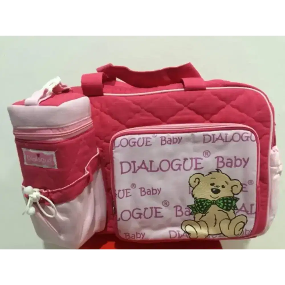 Tas bayi besar dialogue baby pink