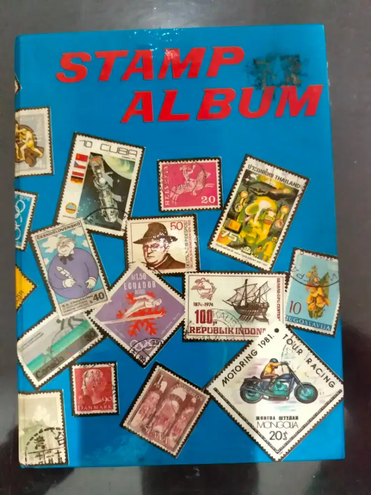 Stamp album + stamps