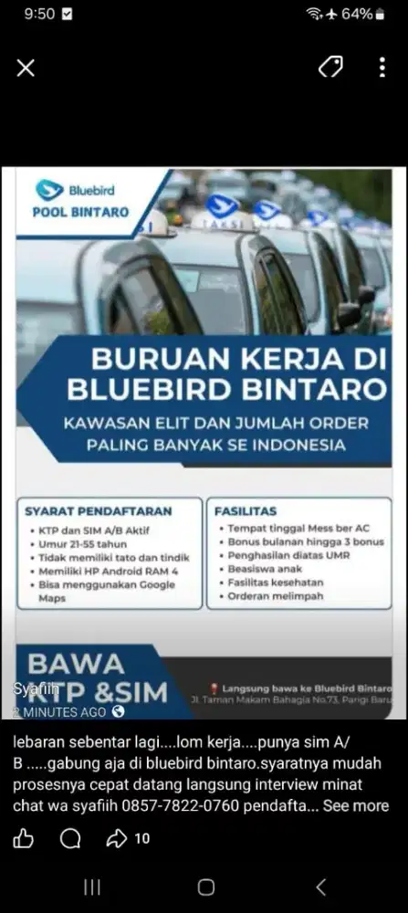 Lowongan Merja Driver