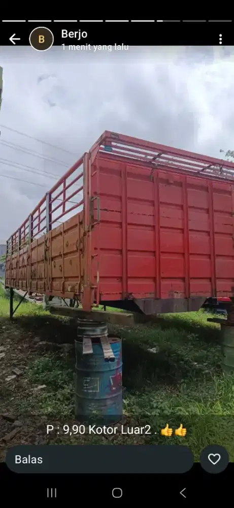 Jual Bak Besi Triway Ex Hino Lohan Kondisi Bagus Siap Pakai