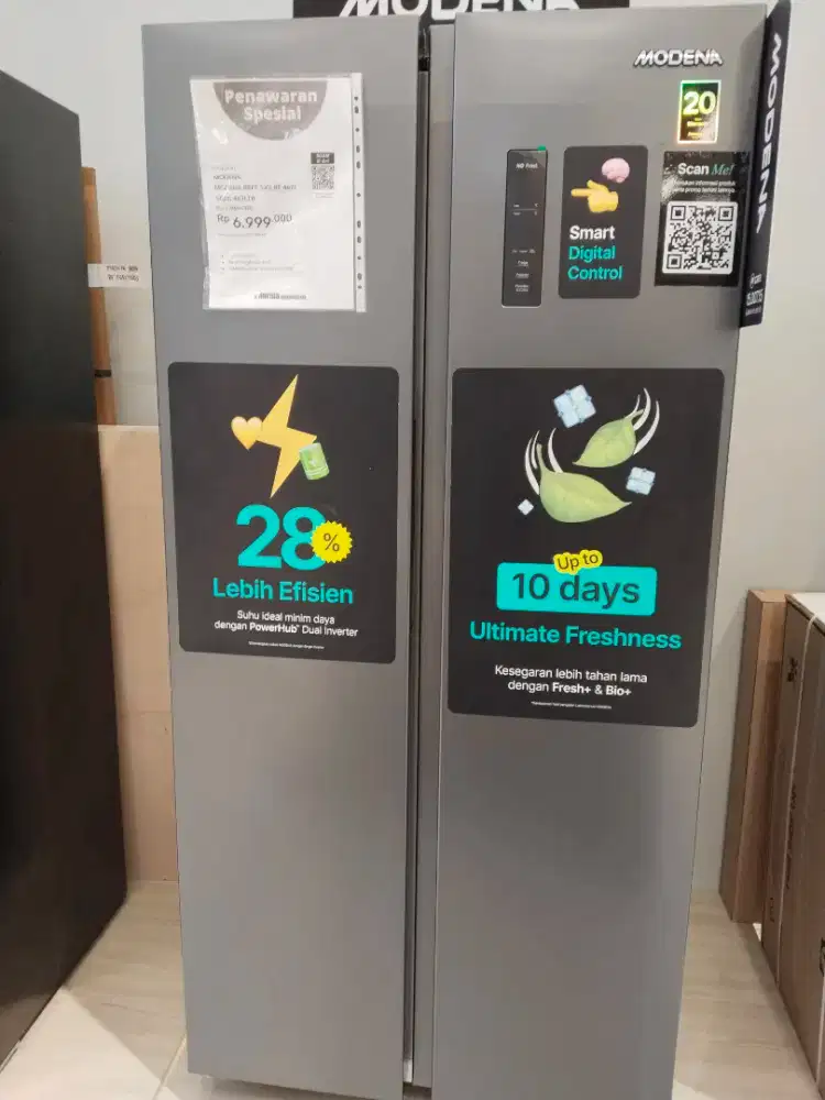 KULKAS MODENA SBS 467LTR