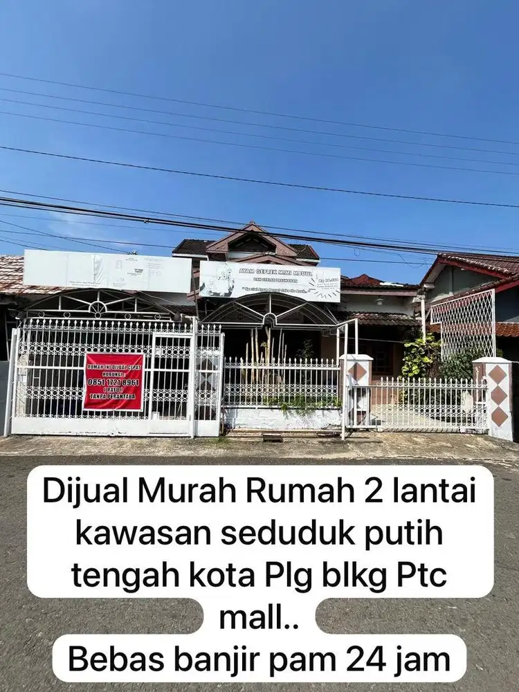 Di Jual Murah Rumah 2 Lantai di Seduduk Putih Tengah Kota Belakng PTC