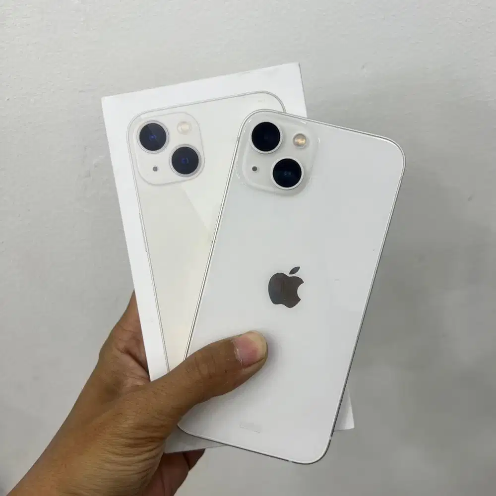 IPHONE 13 128 PUTIH IBOX BH100 OKT26 LIKE NEW BISA TT