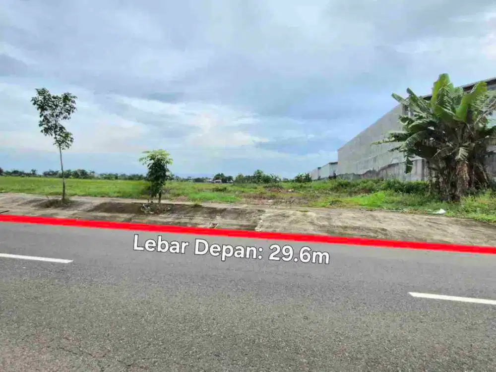 Tanah Luas 3.600m² Zona Kuning Kawasan Gudang di Bendosari