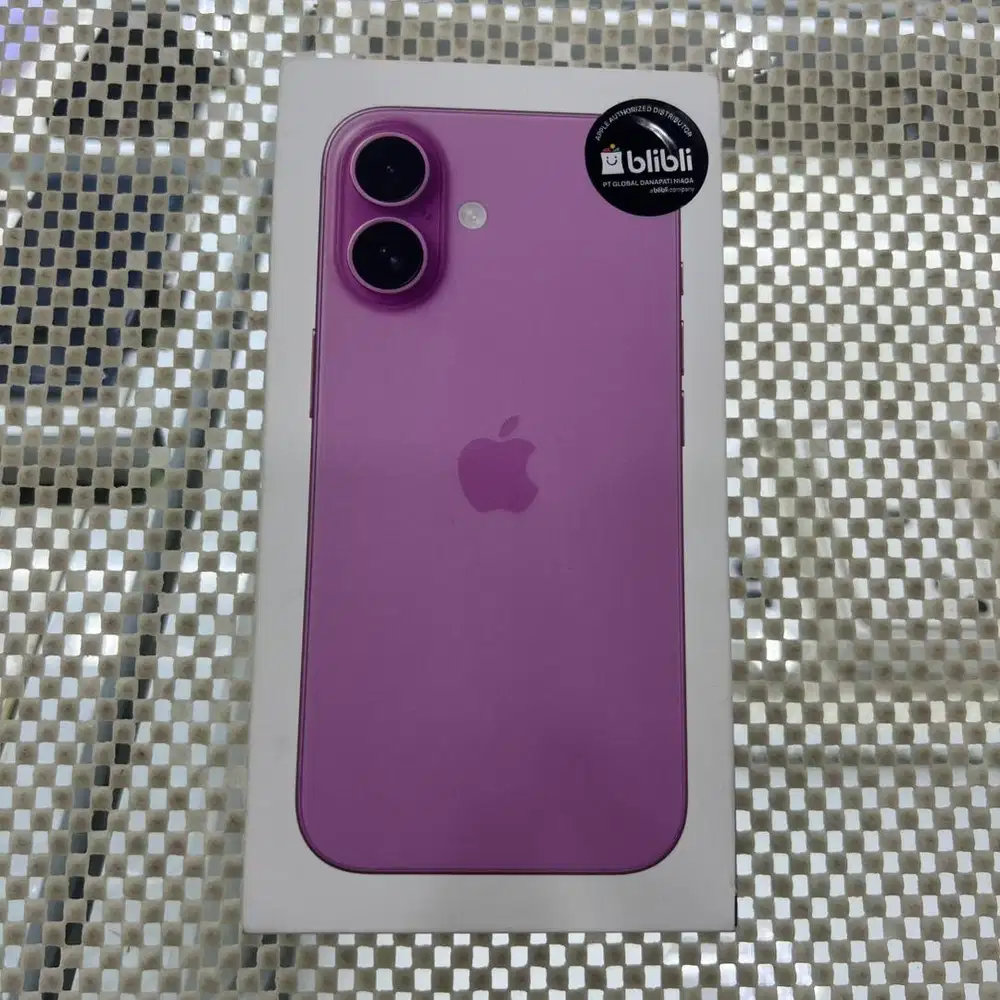 IPHONE 16 128 PINK NEW IBOX GARANSI 1 TAHUN BISA TT