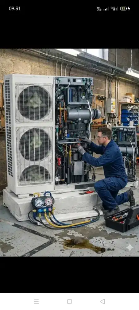 Jasa servis AC kulkas mesin cuci kompa air dll bergaransi