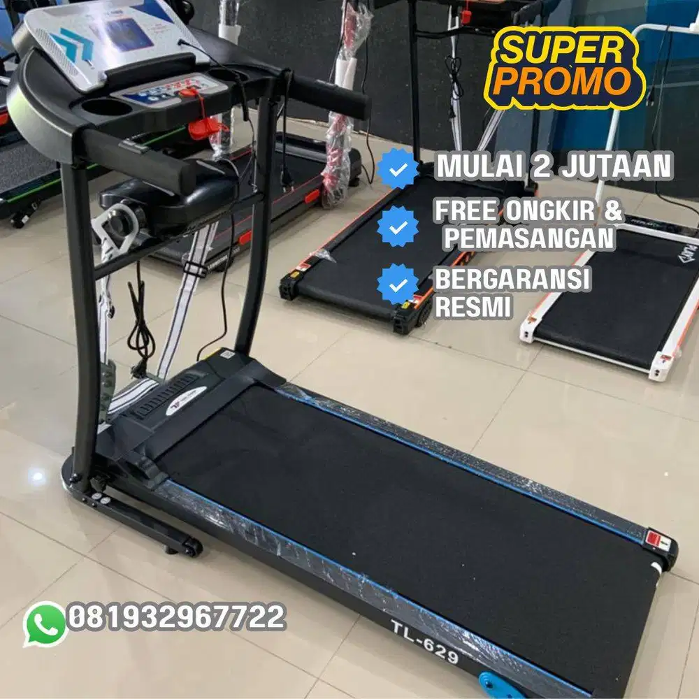 TREADMILL ELEKTRIK TL 629 MANUAL INCLINE 2 FUNGSI PRO SERIES BISA COD