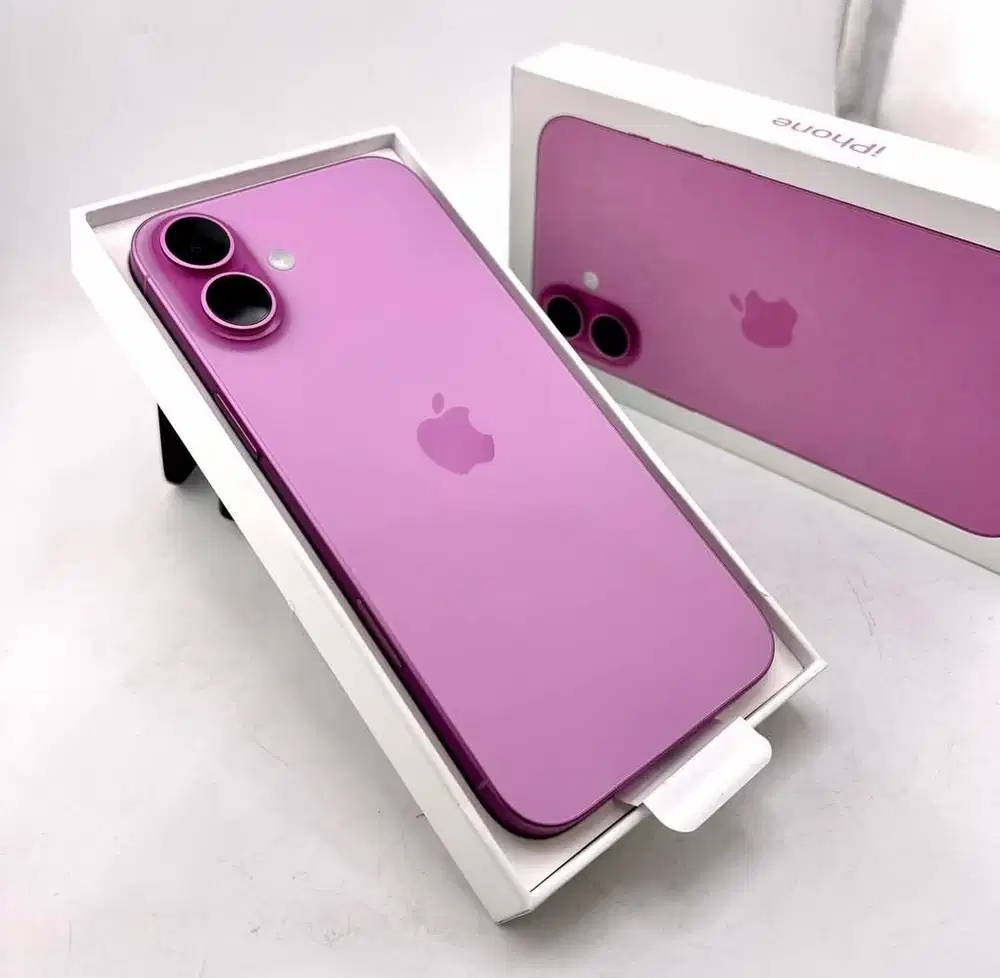 iphone 16 plus 128 pink new garansi resmi ibox 12 bulan