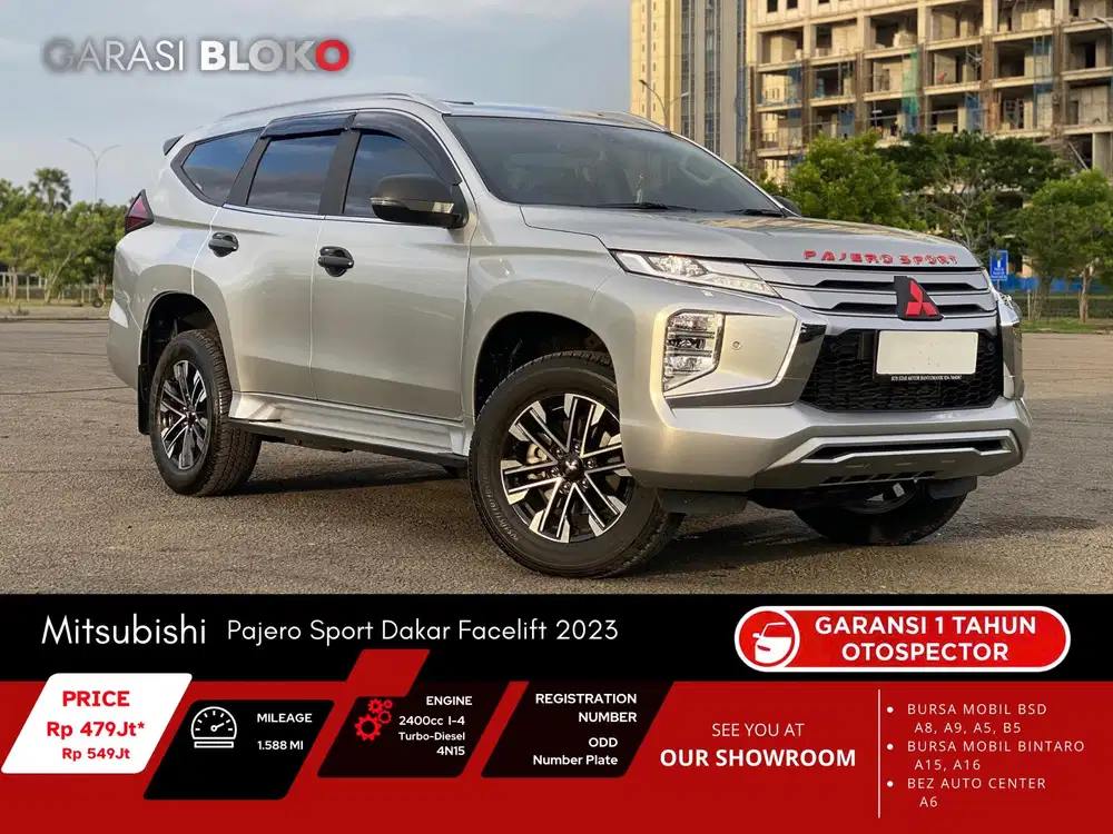 (Odo 2rb) Mitsubishi Pajero Sport Dakar Facelift 4x2 AT 2023