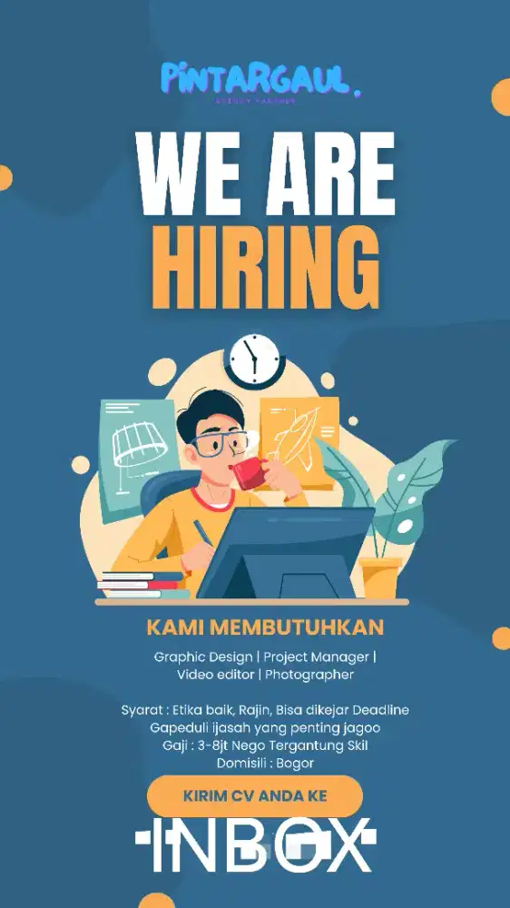 Lowongan kerja Video Editor / Design Graphic