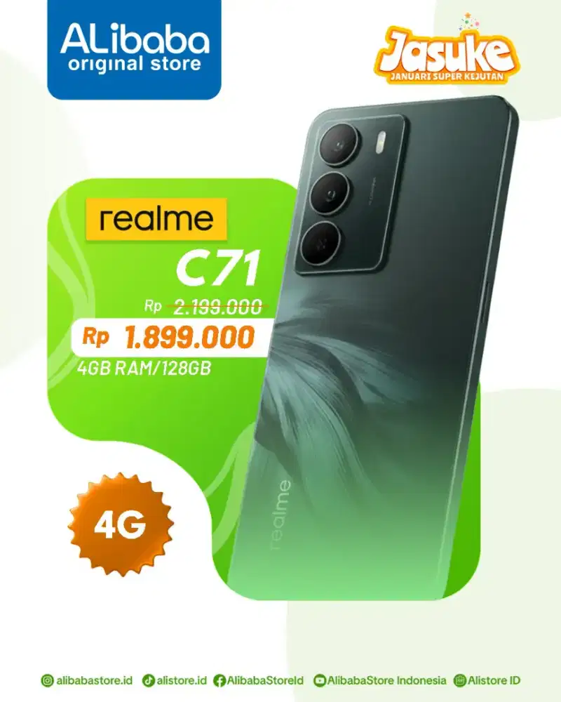Realme C71 Nfc multifungsi satujutaan