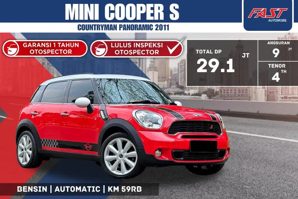 MINI COOPER S COUNTRYMAN 2011 PANORAMIC LOW KM.59RB INDIVIDUAL SEAT
