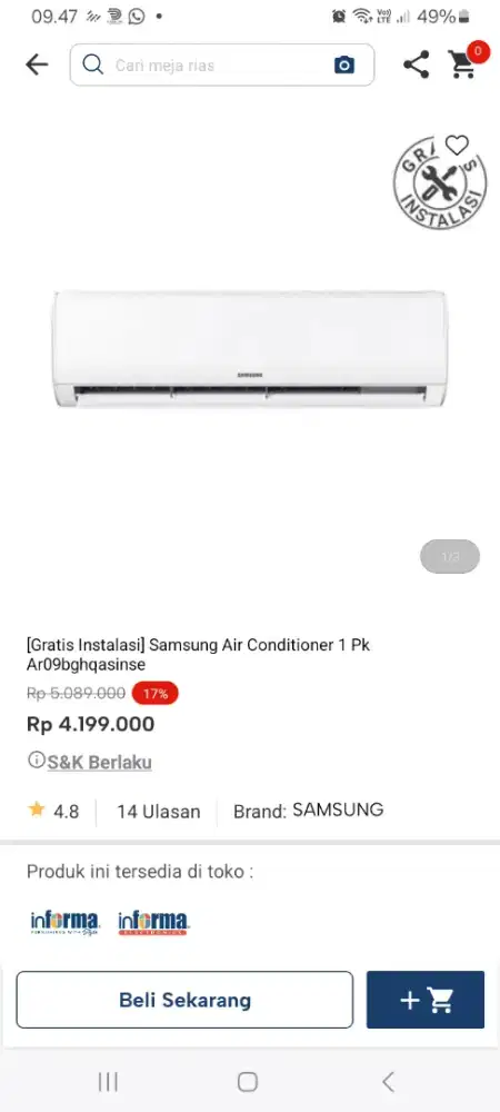 PROMO KREDIT SAMSUNG AC 1 PK