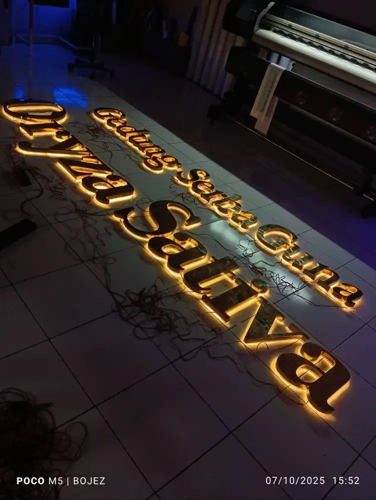 PRODUKSI LOGO LED | LOGO AKRILIK | HURUF TIMBUL | HURUF BACKLIGHT