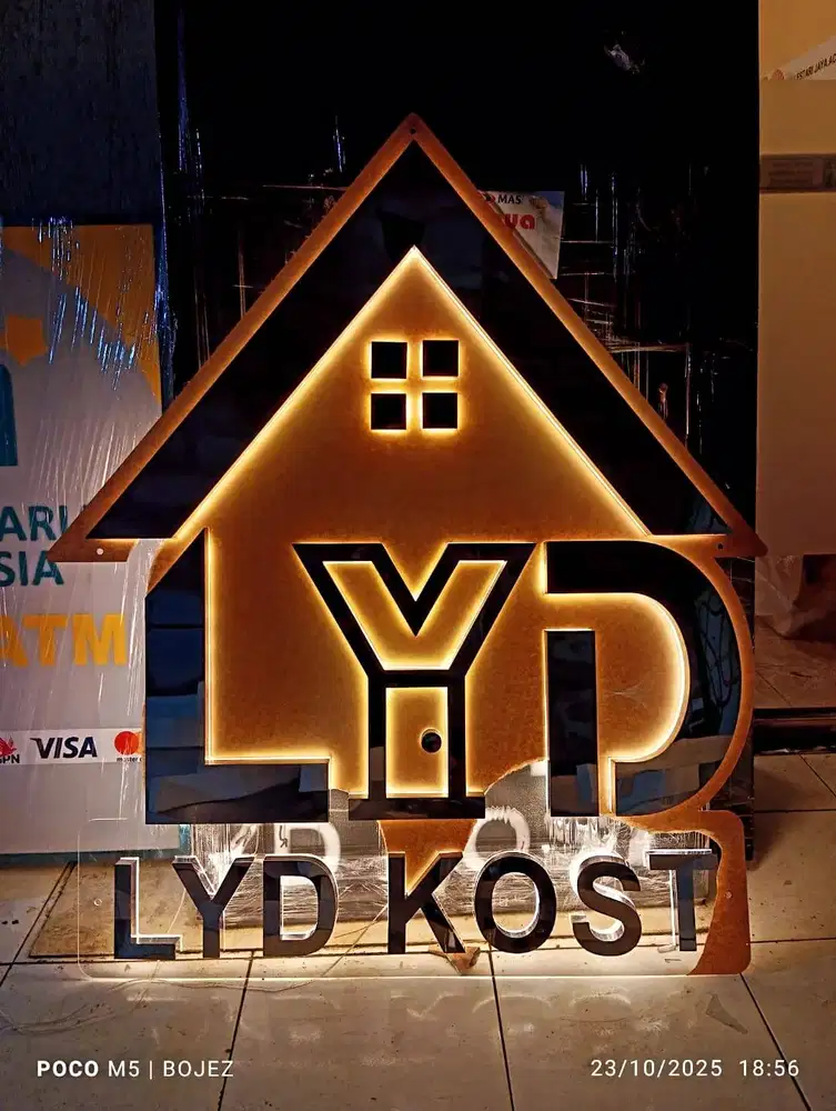 PRODUKSI LOGO LED | LOGO AKRILIK | HURUF TIMBUL | HURUF BACKLIGHT
