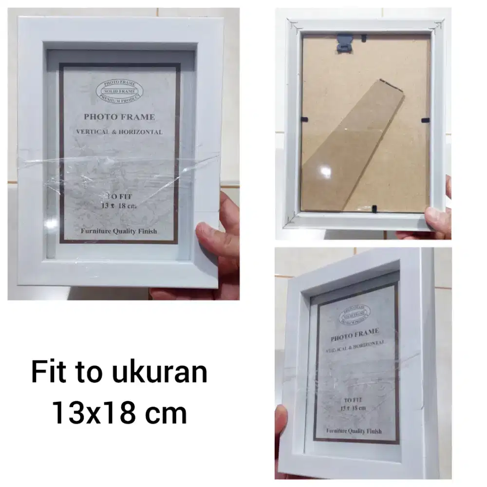 Frame Putih Bingkai Foto ukuran 13x18 dan 14x20 cm (5 pcs)