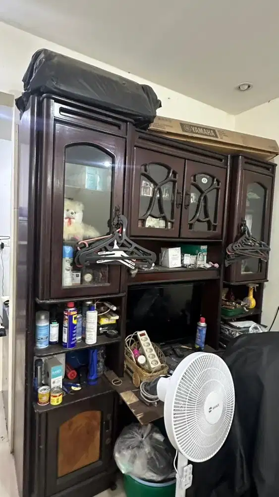 Panel Tv, lemari Tv jati, rak tv jati