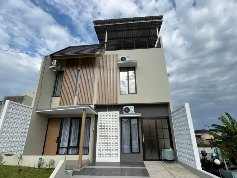 Di jual villa batu full furnished dekat alun alun dan selecta