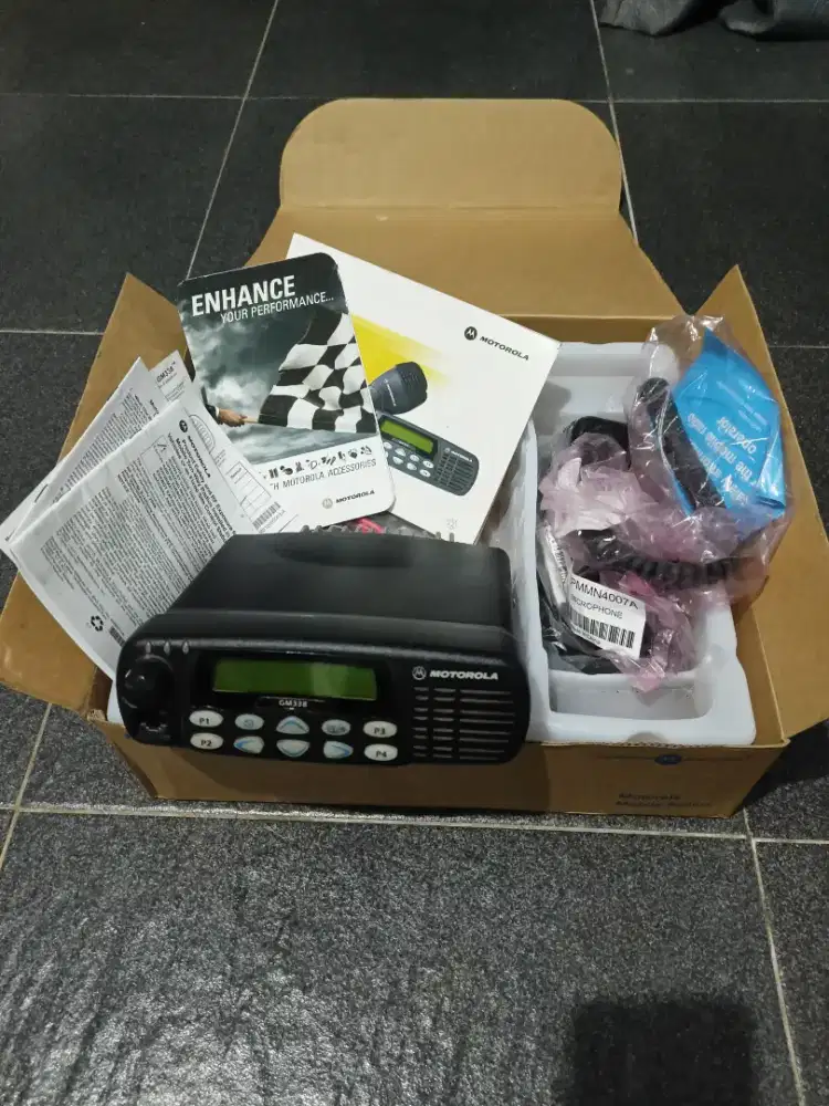 Radio Ht Rig Motorola Gm 338 Vhf Buka Kotak