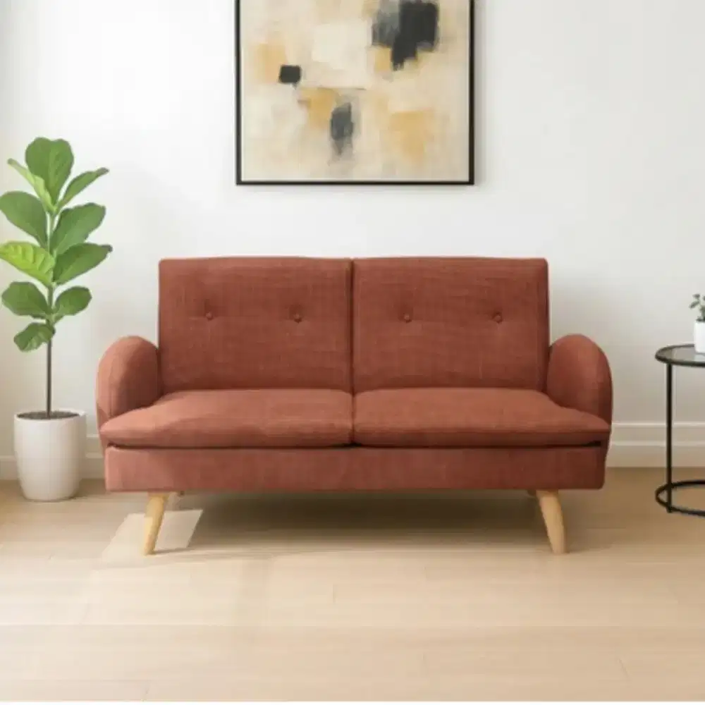 Selma Bellingham Sofa Fabric 2 Seater -Merah Terracotta