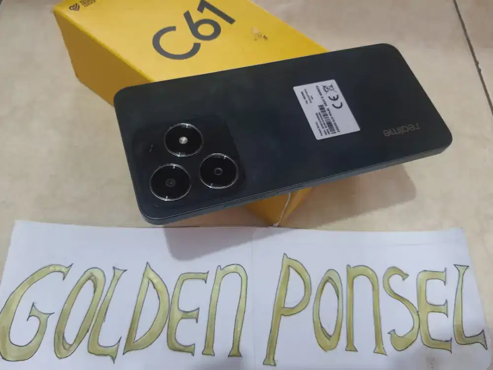 Realme C61 128Gb/Ram 8Gb+6Gb.Perfect-Golden Ponsel