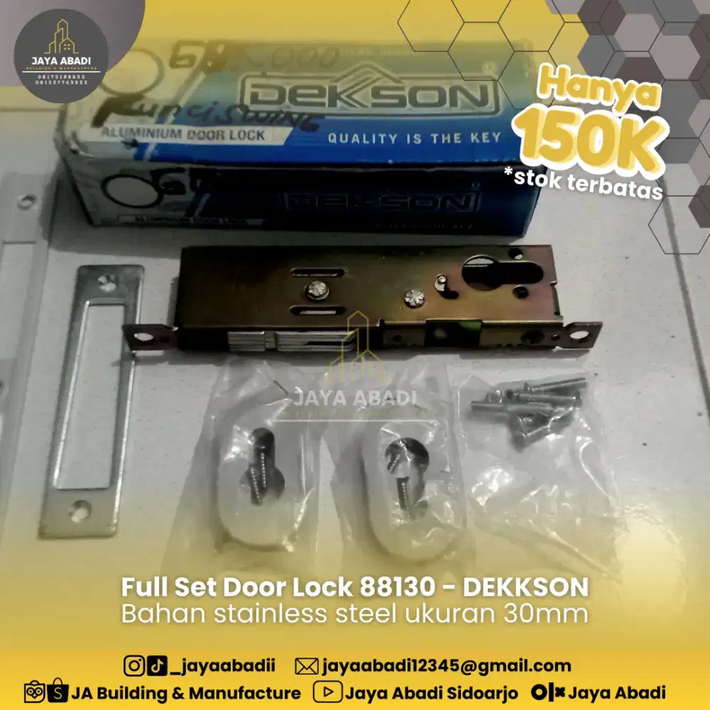 DISKON CUCI GUDANG - DEKKSON FULL SET KUNCI PINTU SWING