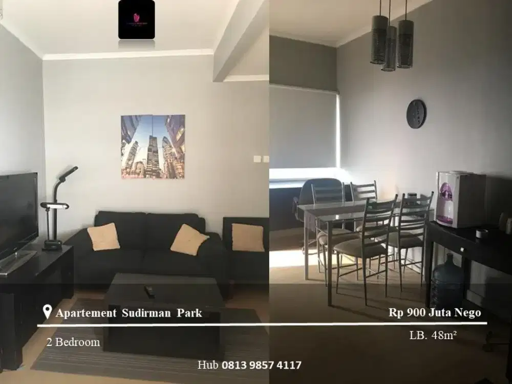 Dijual Apartement Sudirman Park Mid Floor 2BR Full Furnished