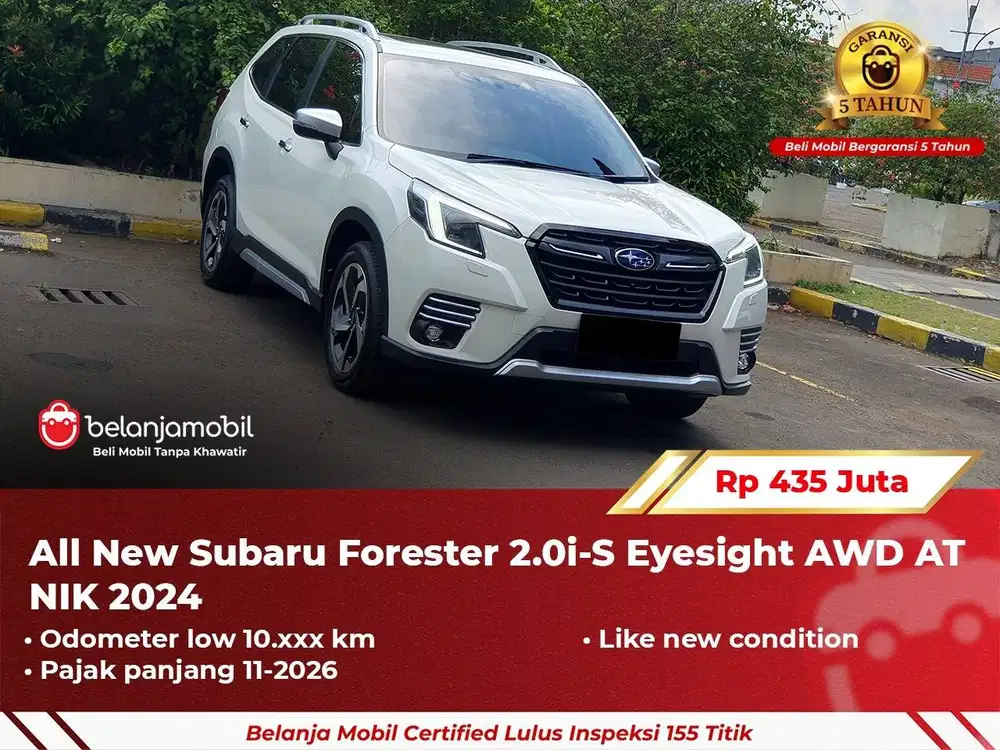[ GARANSI 5TH ] Subaru Forester 2.0i-S Eyesight AWD AT 2024/2025