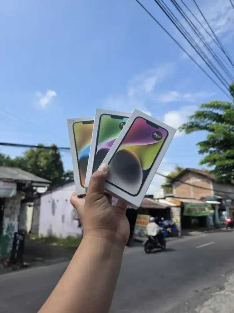 iPhone 14 128 kondisi segel bergaransi resmi iBox