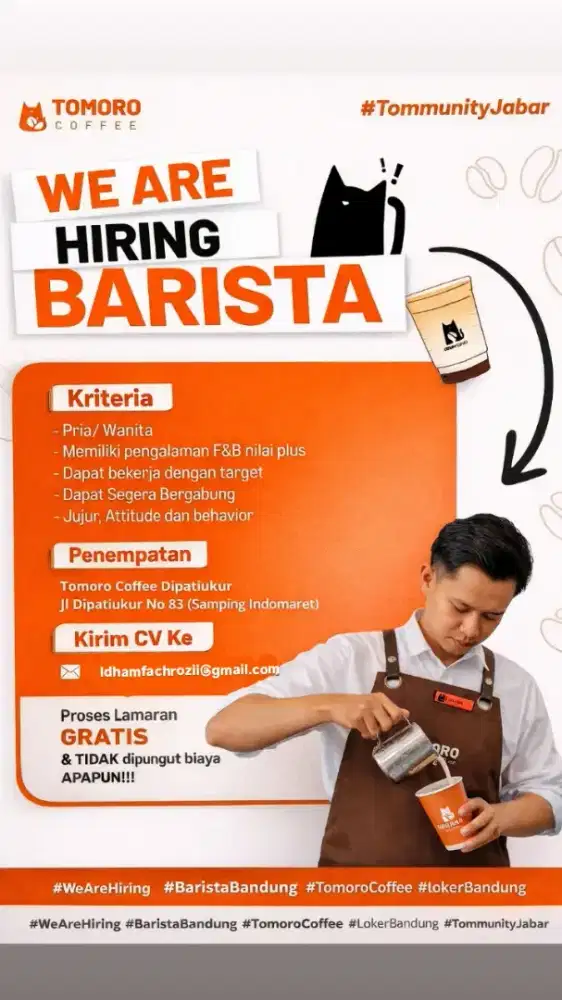 BARISTA FULL TIME BACA CAPTION BAIK BAIK