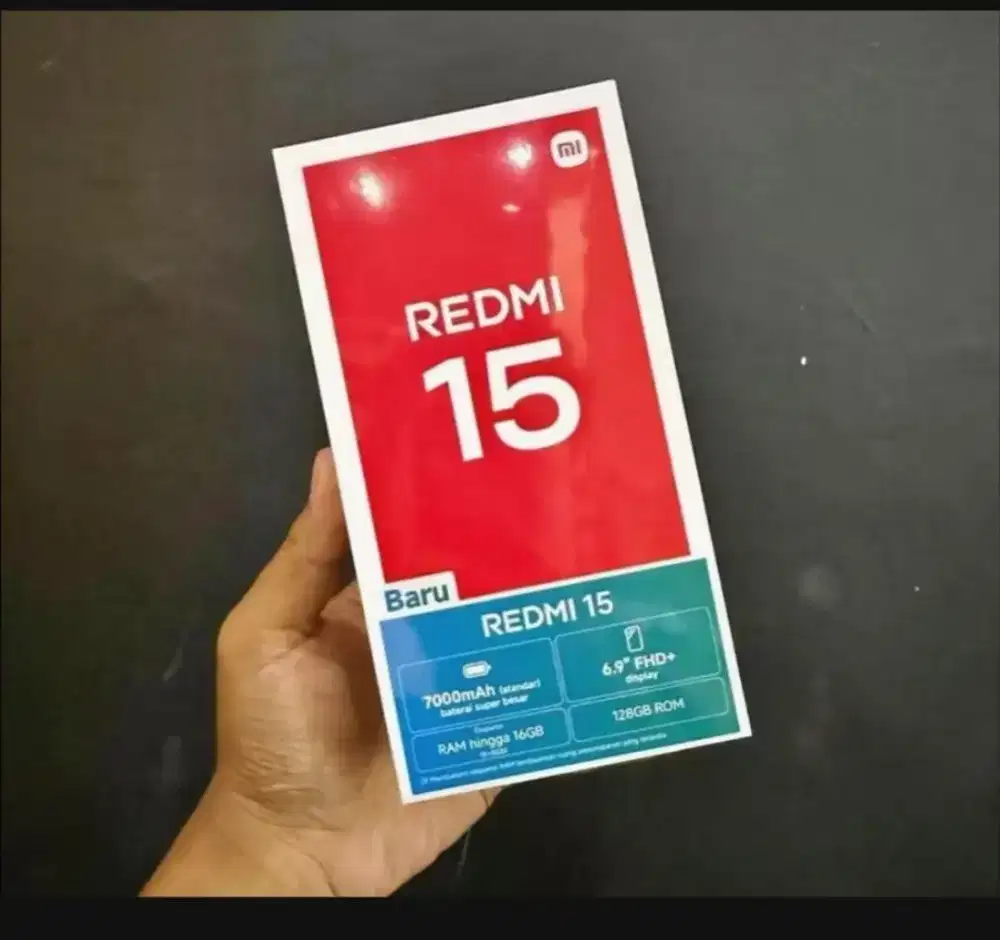 Redmi 15 5g 8+8+ 256 gb batery 7000 mah full set cuma buka dus
