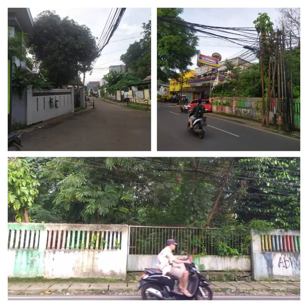 Dijual kavling pinggir jalan Pondok ranggon Cipayung