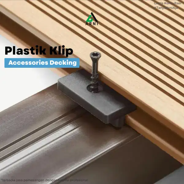 Plastik Klip Decking WPC | Aksesoris Pengunci Decking Outdoor