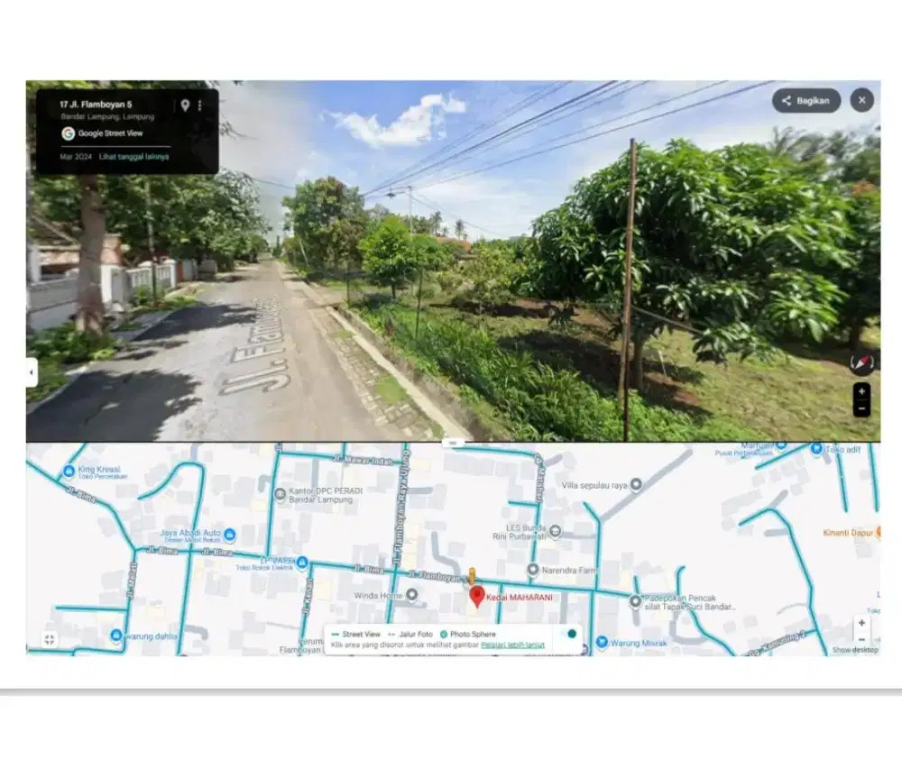Dijual Tanah 1.000m² Labuhan Dalam