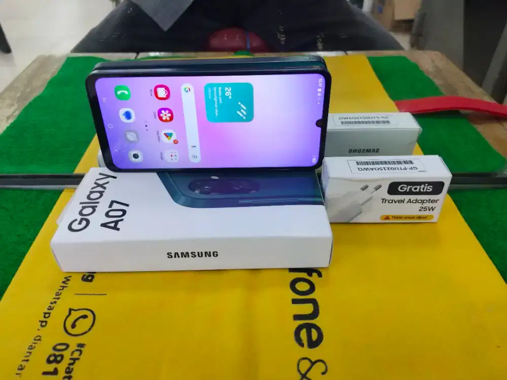 Samsung A07 Ram 8/256 gb 1bln pke lengkap normal mulus