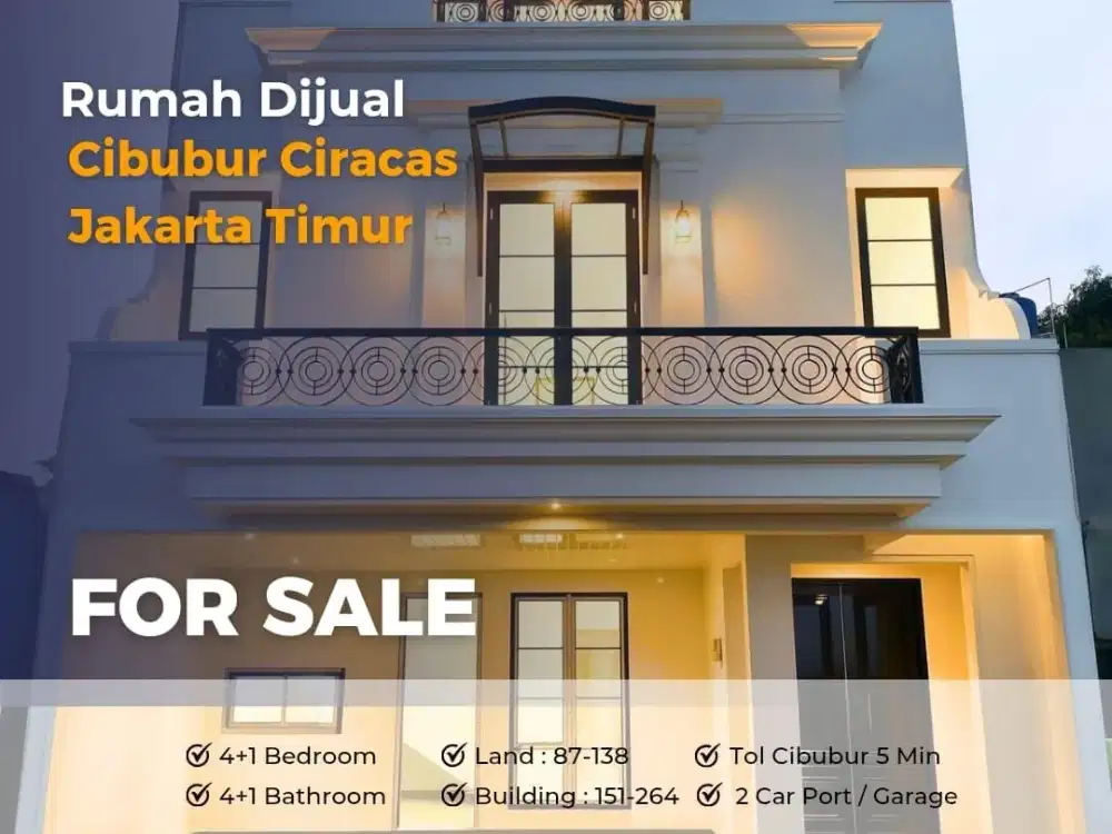 Rumah Diijual di Ciracas Jakarta Timur