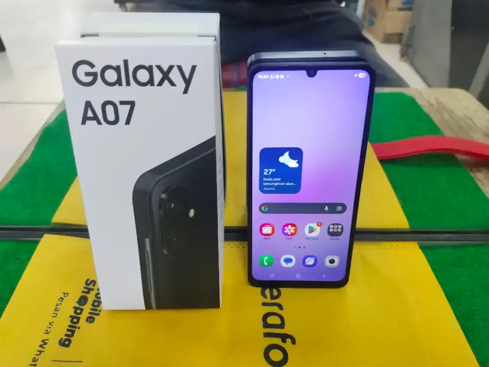 Samsung A07 Ram 6/128 gb lengkap garansi activ