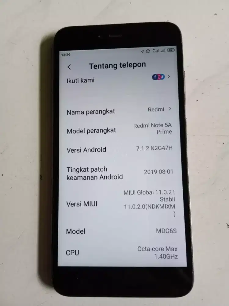 Redmi note 5a pro ram 3/32 normal dipakenya
