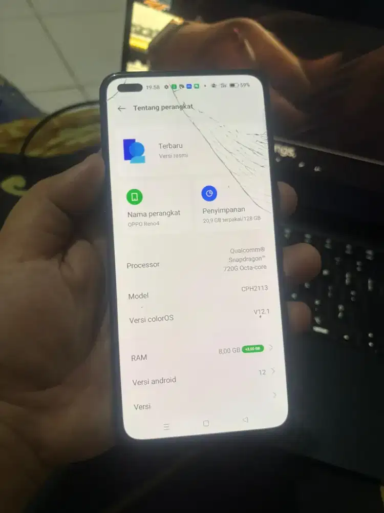 Oppo Reno 4 8/128GB
NO REFURBISH LCD MASIH BAWAAN
