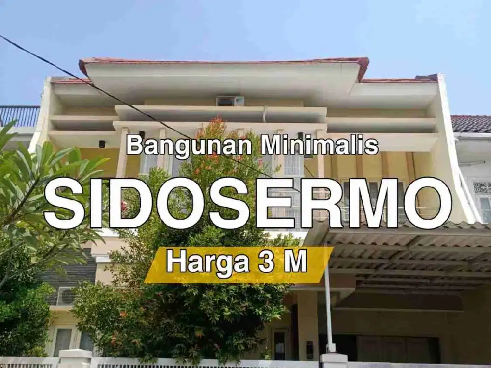 Jual Bawah Pasar Rumah Minimalis Sidosermo dekat Jemursari Margorejo AYani