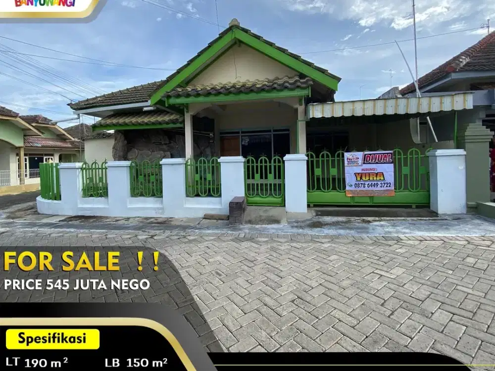 Dijual Tanah Bonus Bangunan di Tamanbaru - Banyuwangi Kota